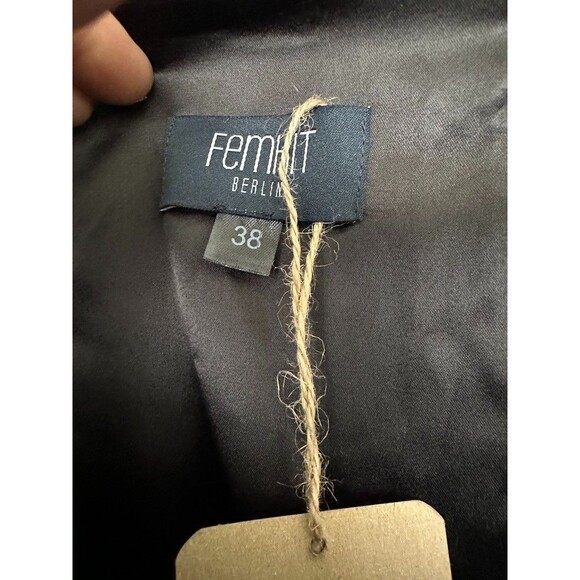 Femkit Berlin Sheath Dress Minimalist Knee Length Black Women's 38 (US 6) NEW - Picture 4 of 11